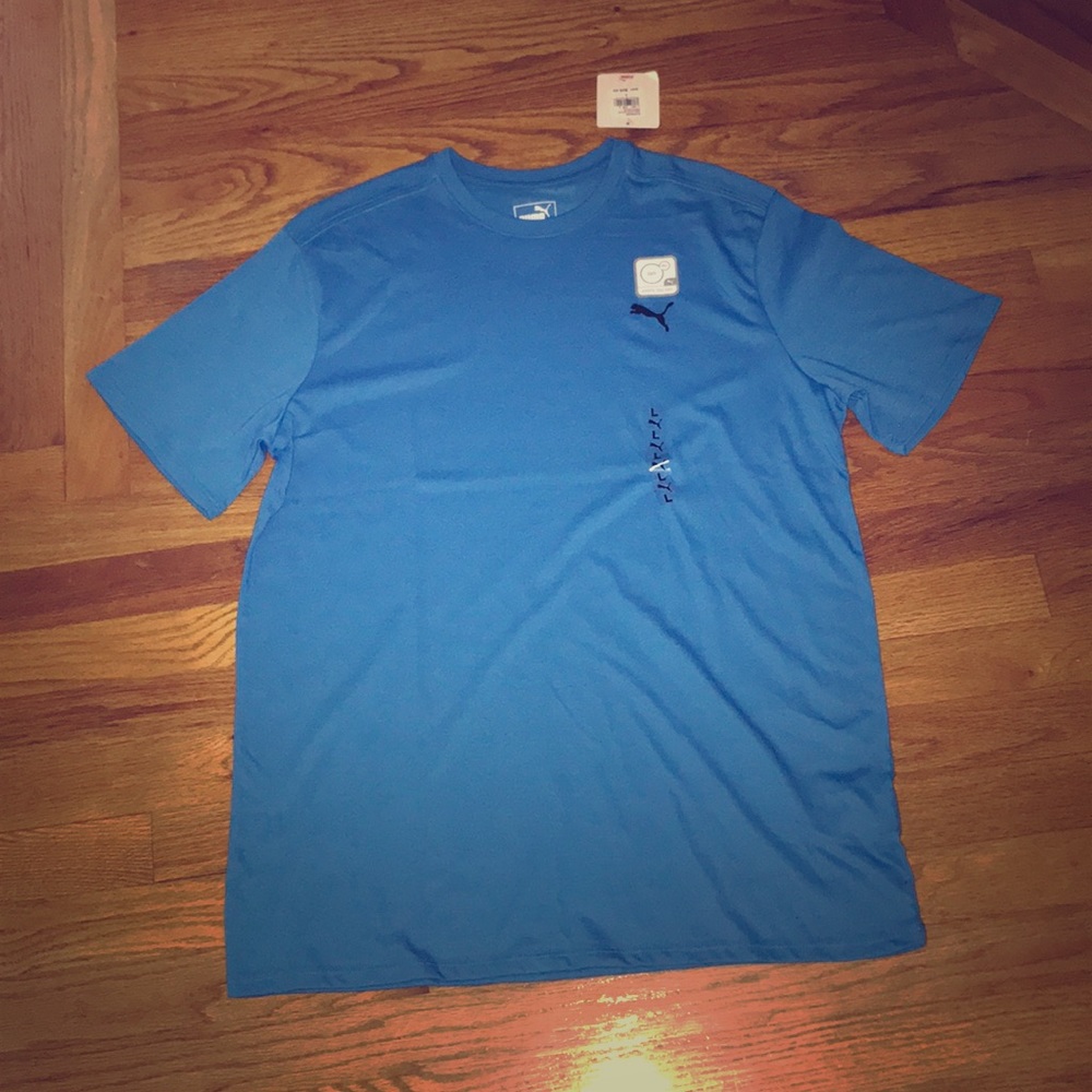 Blue puma shirt